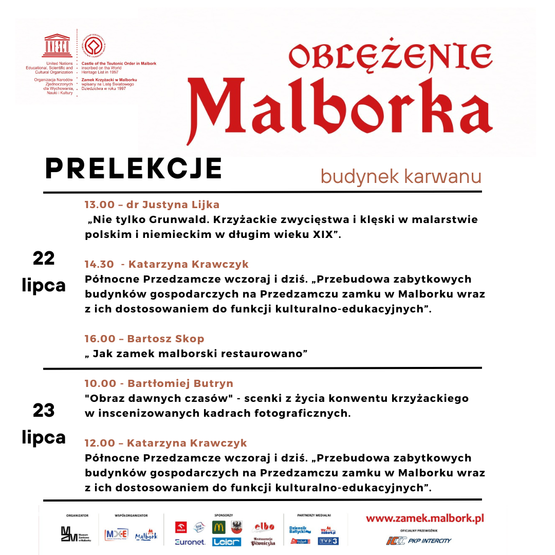 Oblężenie Malborka prelekcje Muzeum Zamkowe w Malborku