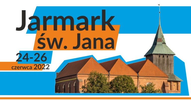 Plakat informujący o Jarmarku św Jana